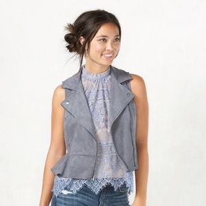 Lauren Conrad suede vest